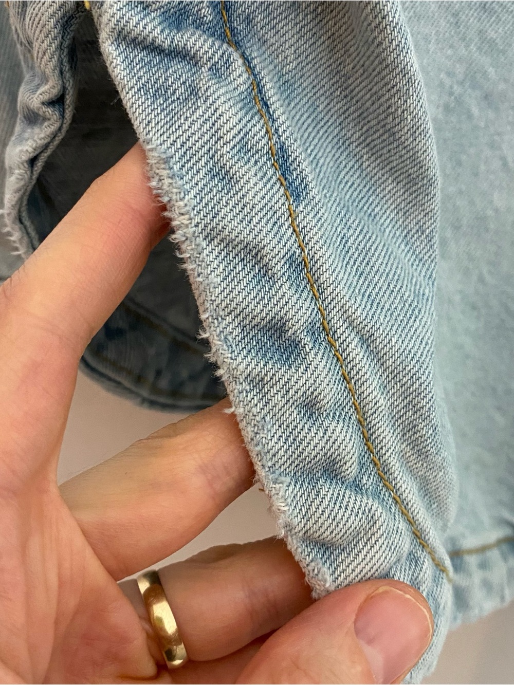 Zara Jean Jacket Shacket Womens Size XL Light Blue Denim Shirt Relaxed Fit - Picture 8 of 9